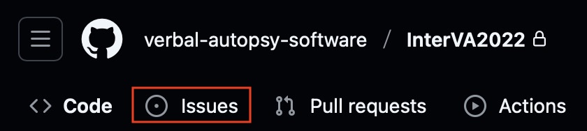Issues button